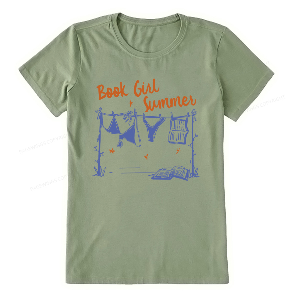 Pagewings Book Girl Summer Bookish Unisex Classic T-shirt