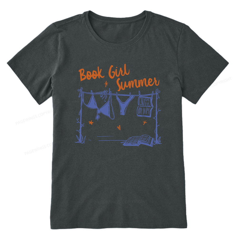 Pagewings Book Girl Summer Bookish Unisex Classic T-shirt
