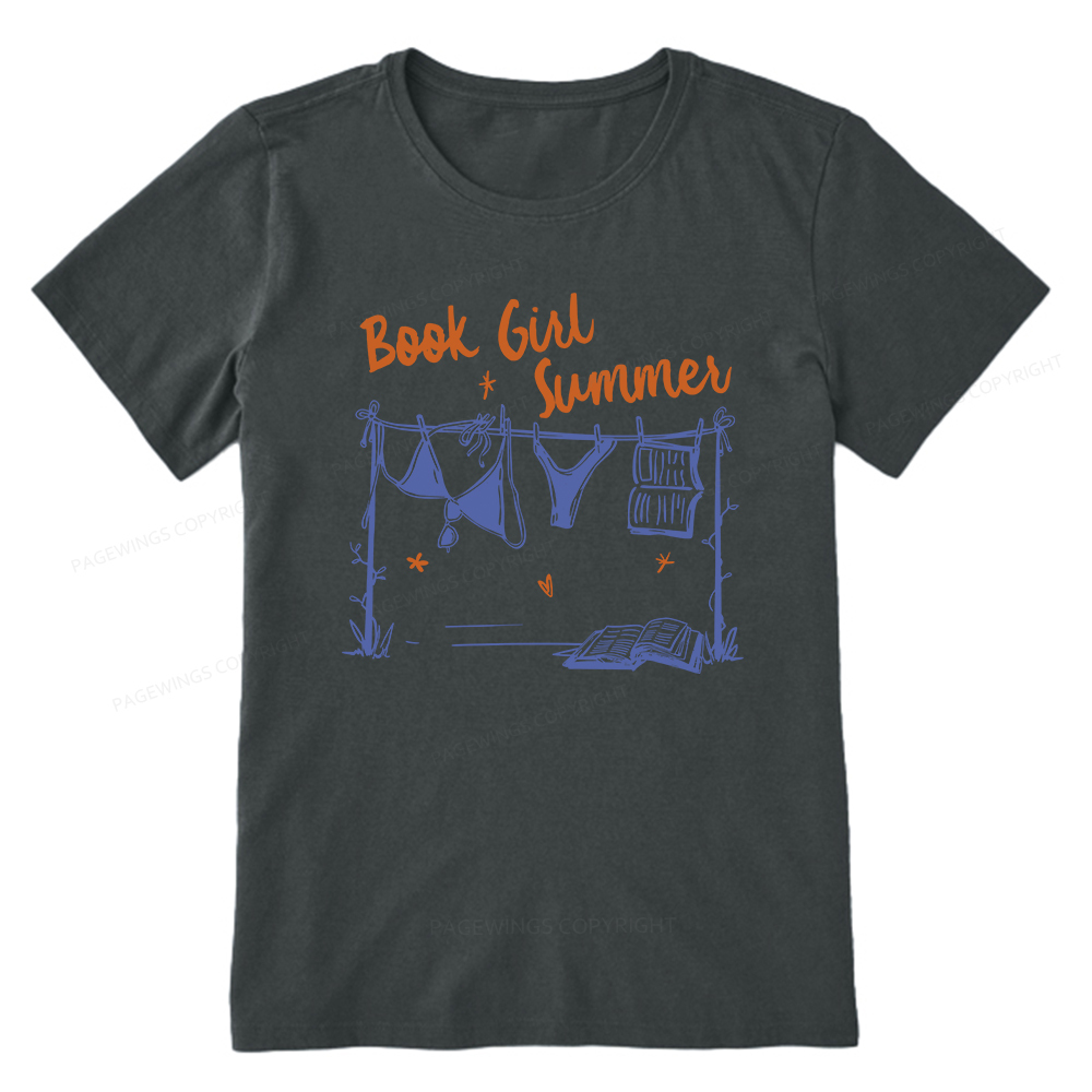 Pagewings Book Girl Summer Bookish Unisex Classic T-shirt
