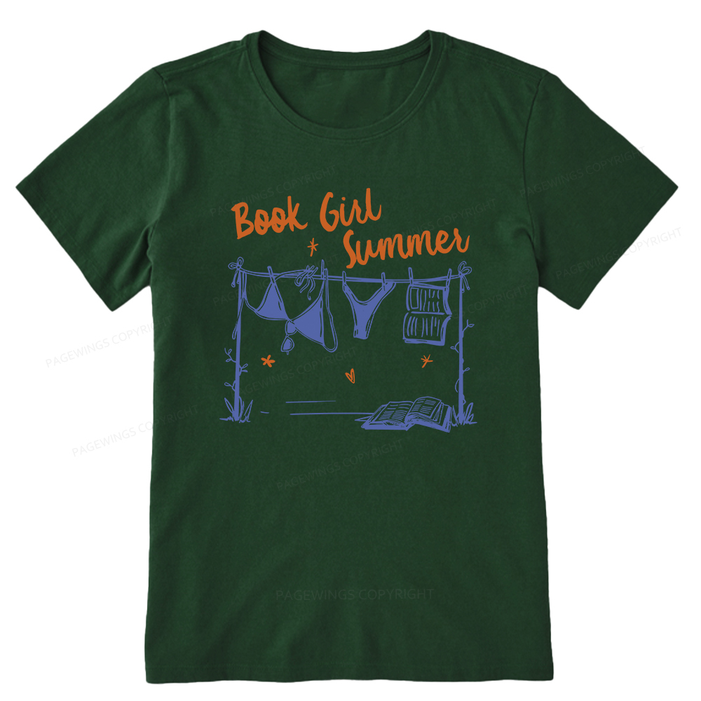 Pagewings Book Girl Summer Bookish Unisex Classic T-shirt