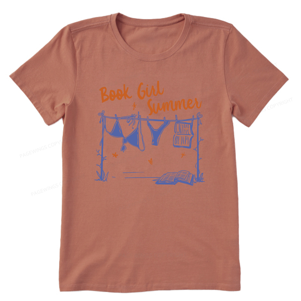 Pagewings Book Girl Summer Bookish Unisex Classic T-shirt