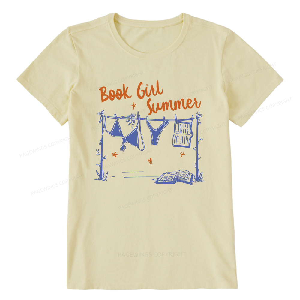 Pagewings Book Girl Summer Bookish Unisex Classic T-shirt