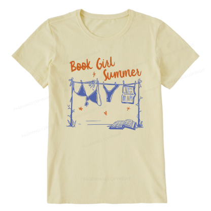 Pagewings Book Girl Summer Bookish Unisex Classic T-shirt