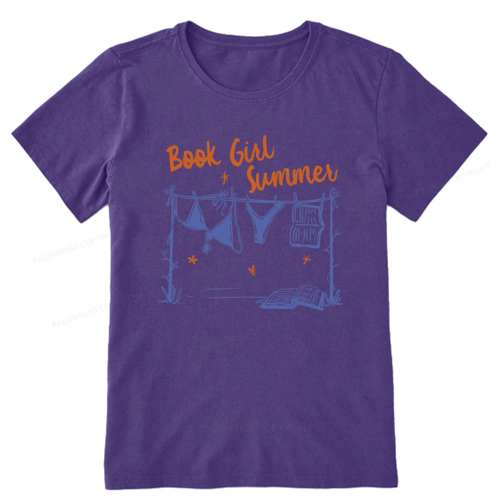 Pagewings Book Girl Summer Bookish Unisex Classic T-shirt