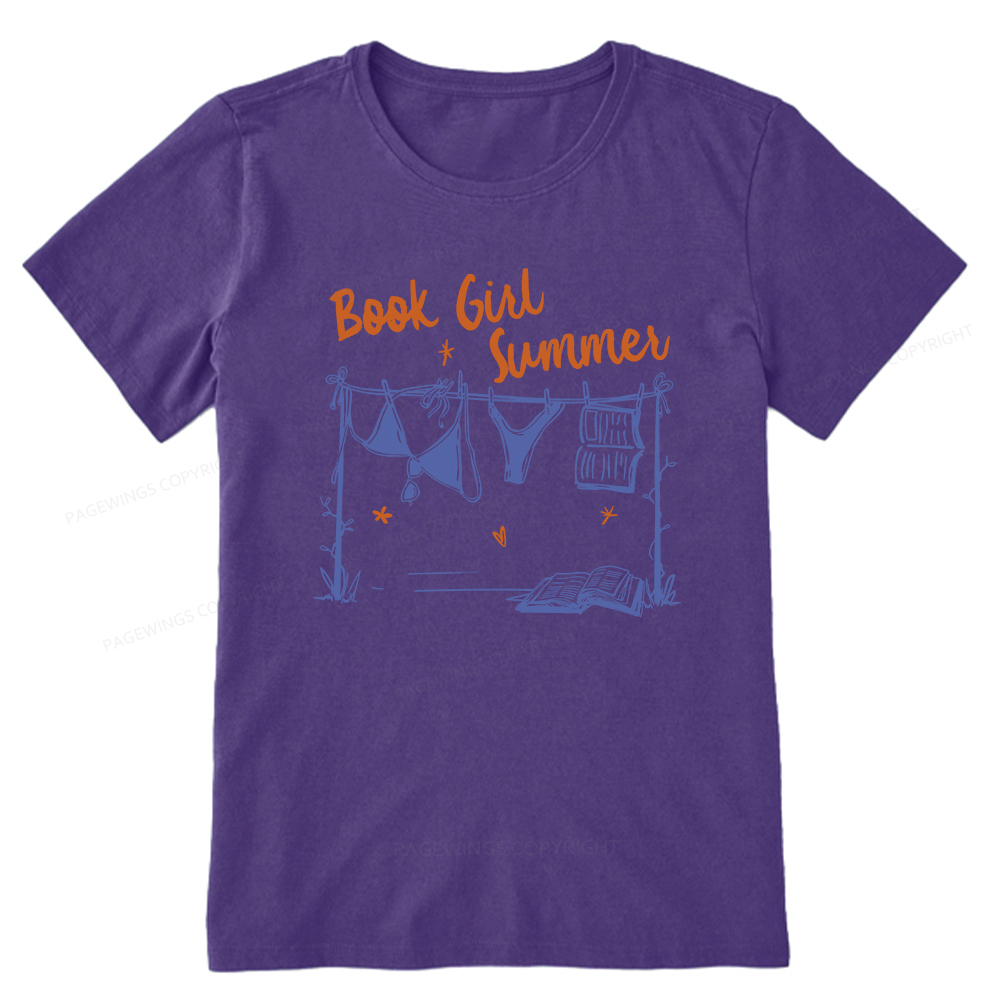 Pagewings Book Girl Summer Bookish Unisex Classic T-shirt