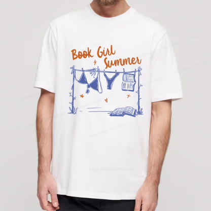 Pagewings Book Girl Summer Bookish Unisex Classic T-shirt