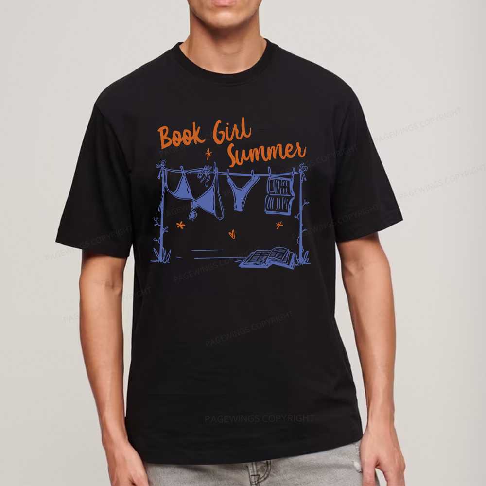 Pagewings Book Girl Summer Bookish Unisex Classic T-shirt