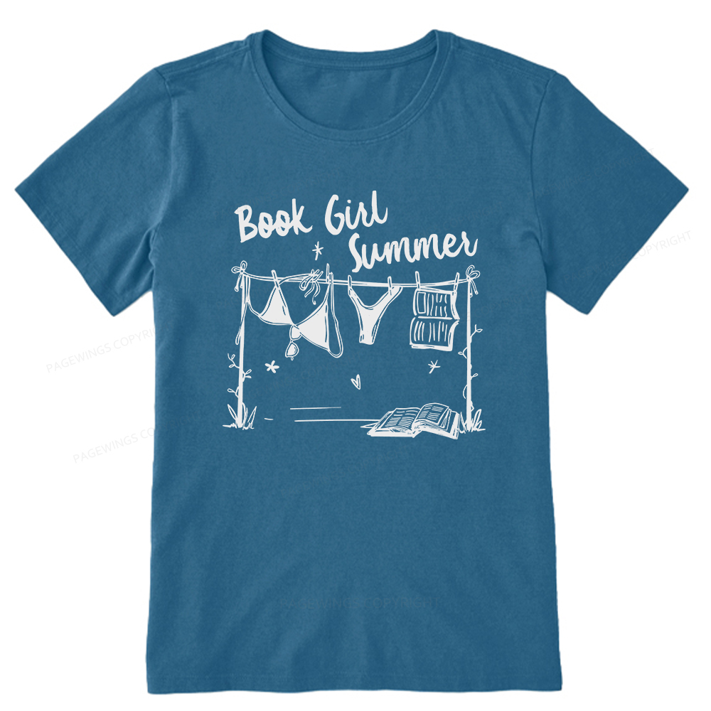 Pagewings Book Girl Summer Bookish Unisex Classic T-shirt