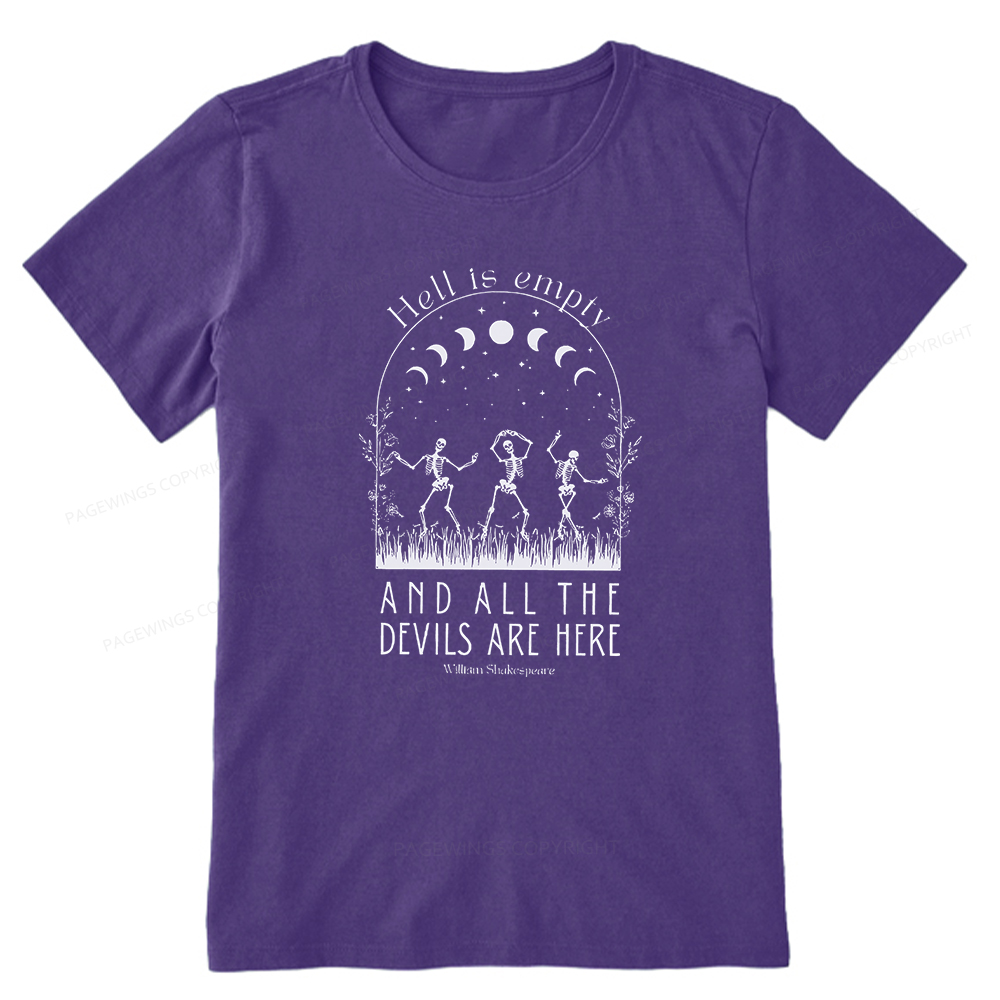 Pagewings Hell is Empty and all the Devils are Here Unisex Classic T-shirt
