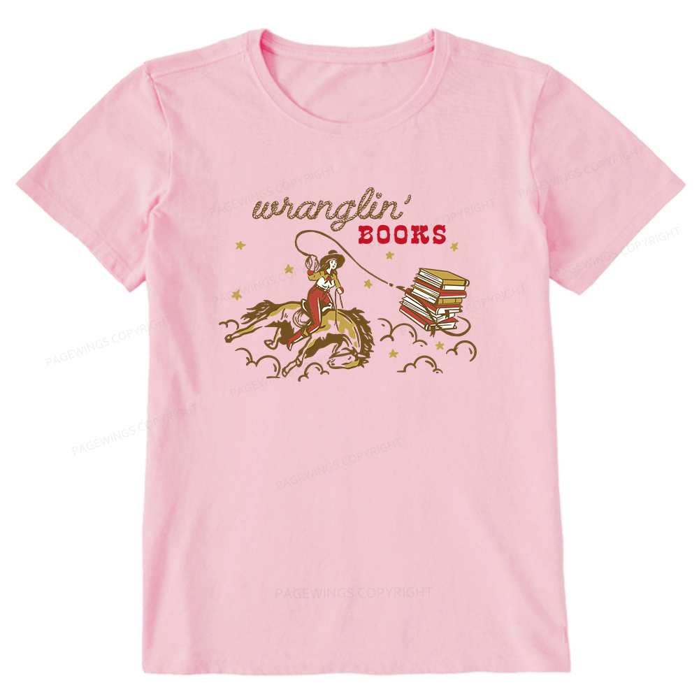 Pagewings Wranglin' Books Unisex Classic T-shirt