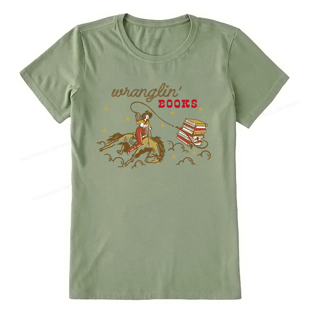 Pagewings Wranglin' Books Unisex Classic T-shirt