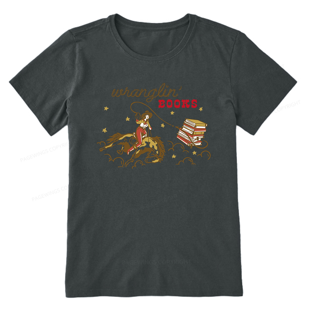 Pagewings Wranglin' Books Unisex Classic T-shirt
