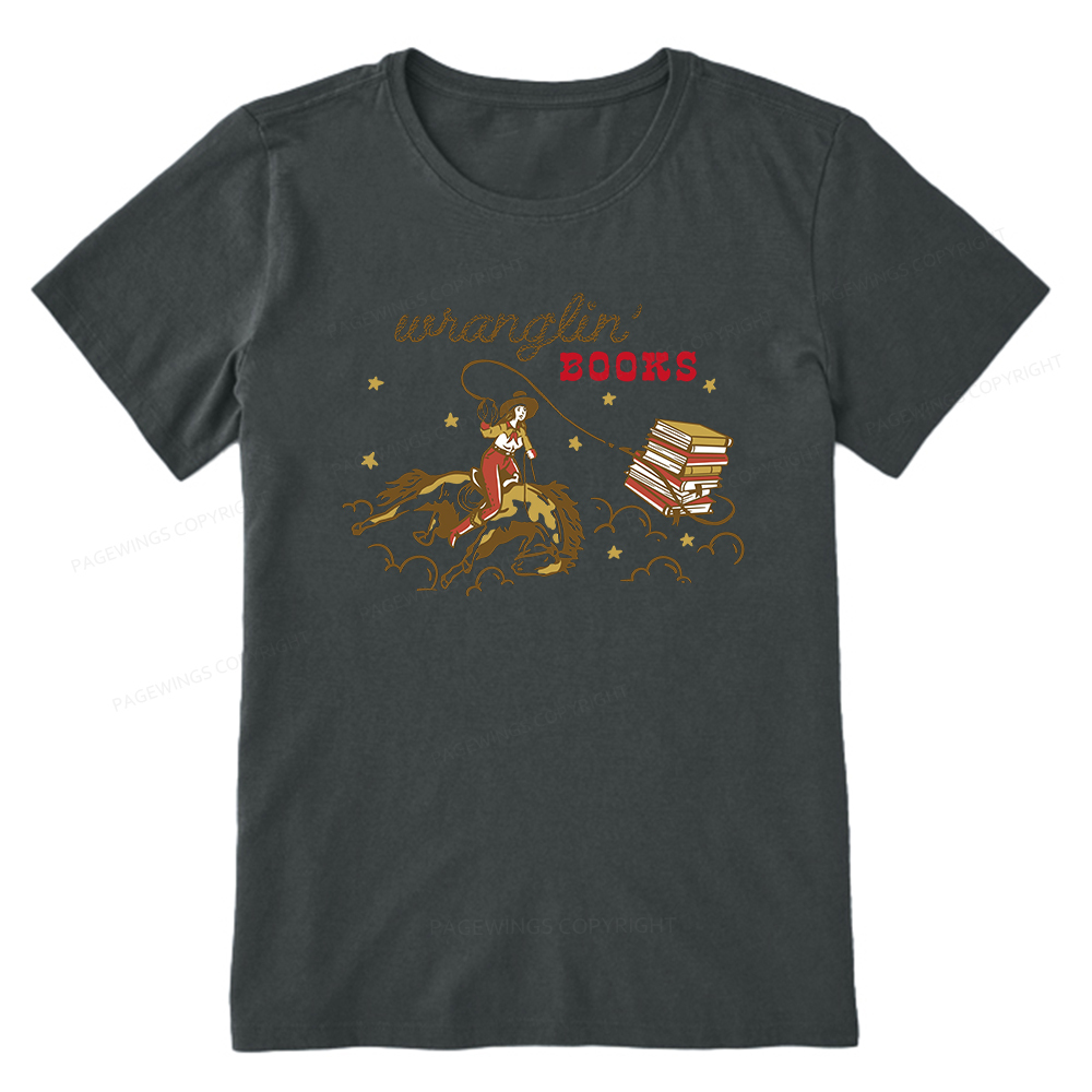 Pagewings Wranglin' Books Unisex Classic T-shirt