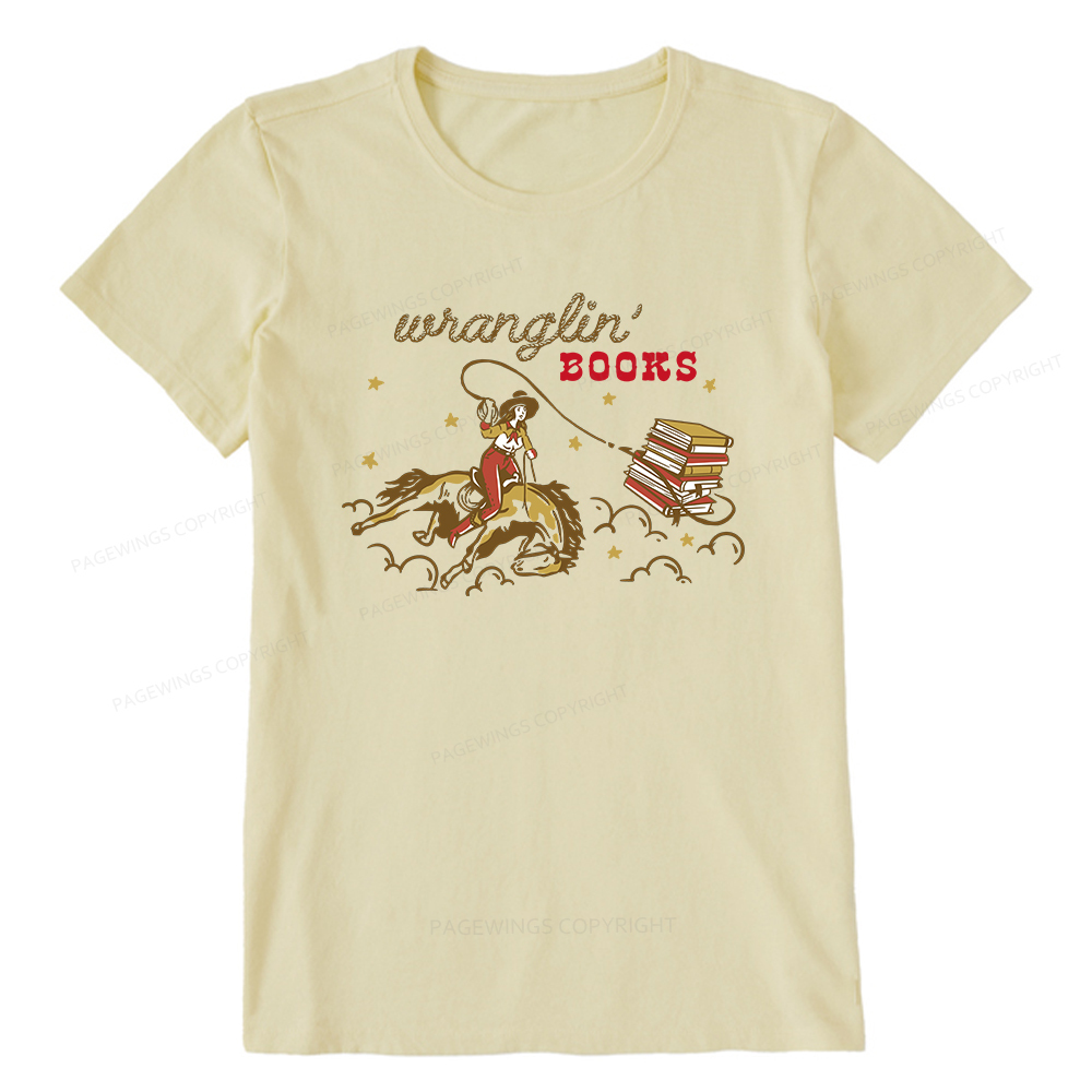 Pagewings Wranglin' Books Unisex Classic T-shirt