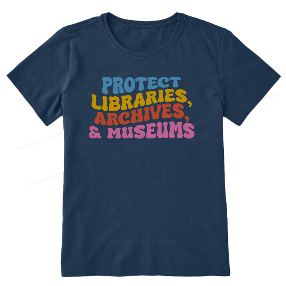 Pagewings Protect Libraries Archives And Museums Unisex Classic T-shirt