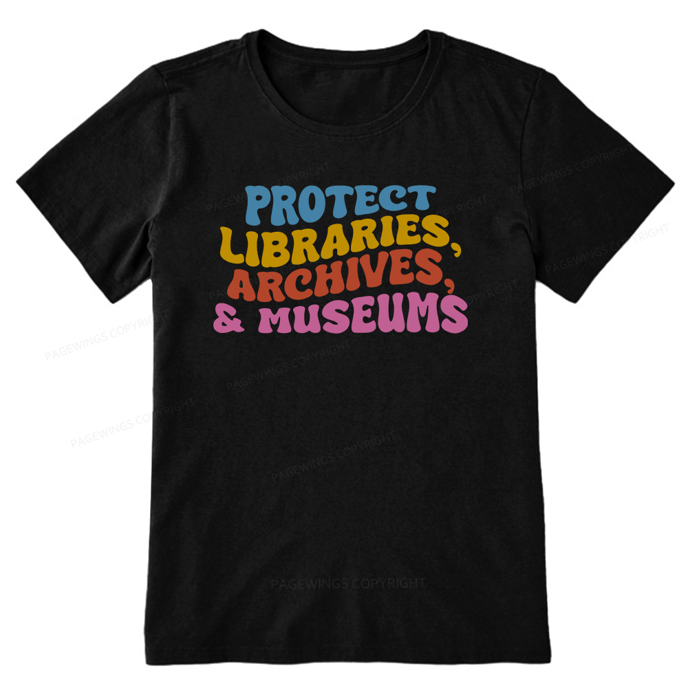 Pagewings Protect Libraries Archives And Museums Unisex Classic T-shir