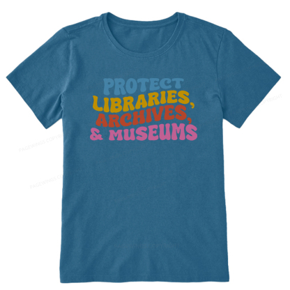 Pagewings Protect Libraries Archives And Museums Unisex Classic T-shirt