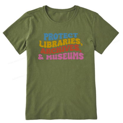 Pagewings Protect Libraries Archives And Museums Unisex Classic T-shirt