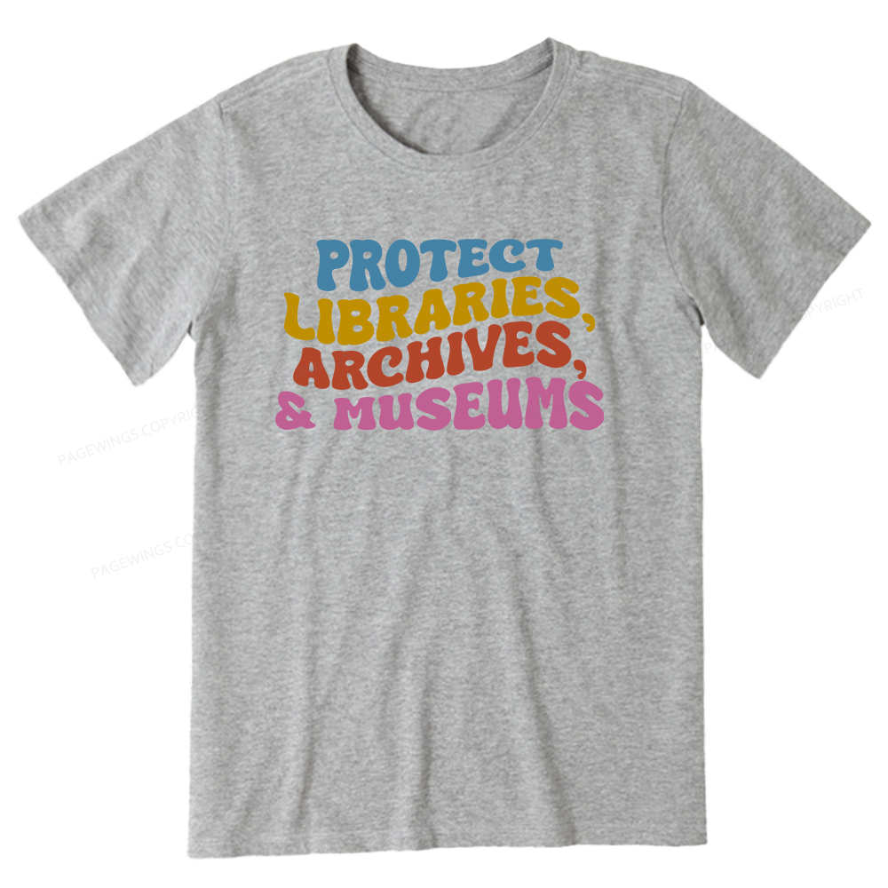 Pagewings Protect Libraries Archives And Museums Unisex Classic T-shirt