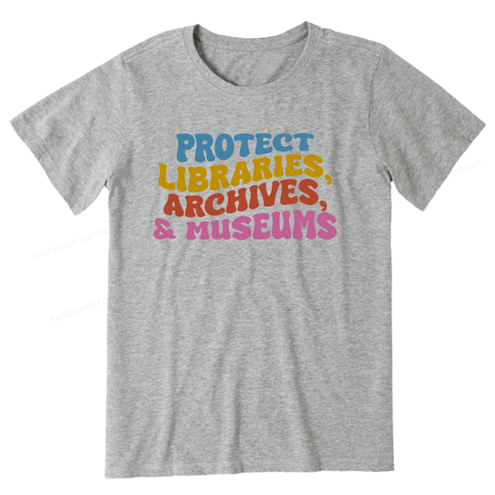 Pagewings Protect Libraries Archives And Museums Unisex Classic T-shirt