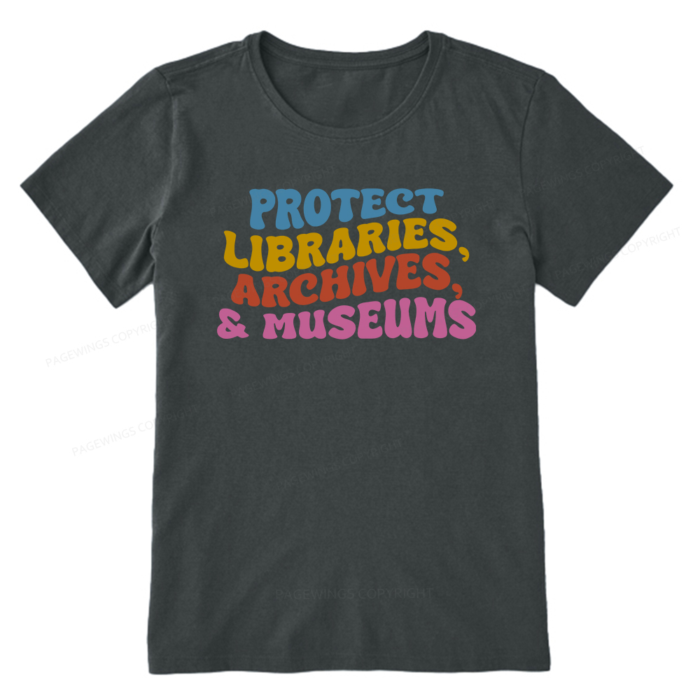 Pagewings Protect Libraries Archives And Museums Unisex Classic T-shirt