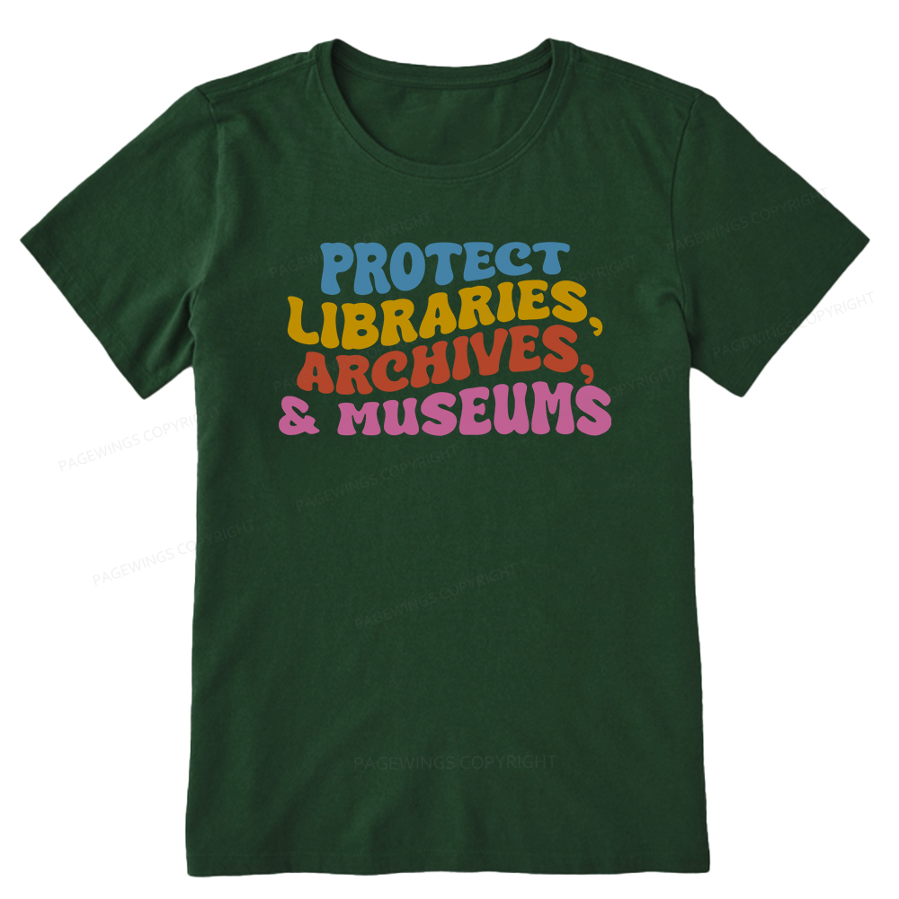 Pagewings Protect Libraries Archives And Museums Unisex Classic T-shirt