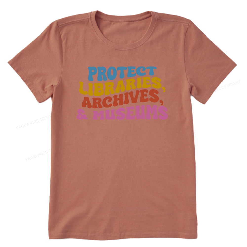 Pagewings Protect Libraries Archives And Museums Unisex Classic T-shirt