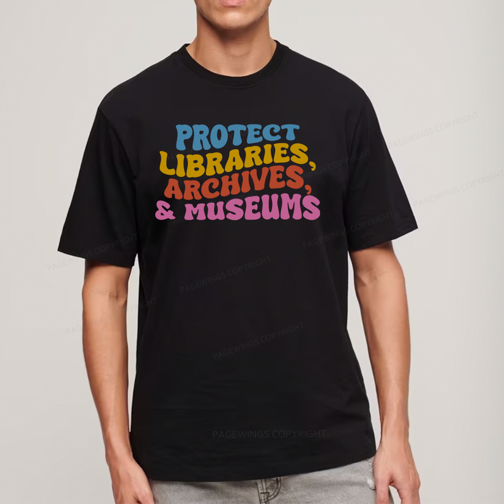 Pagewings Protect Libraries Archives And Museums Unisex Classic T-shirt