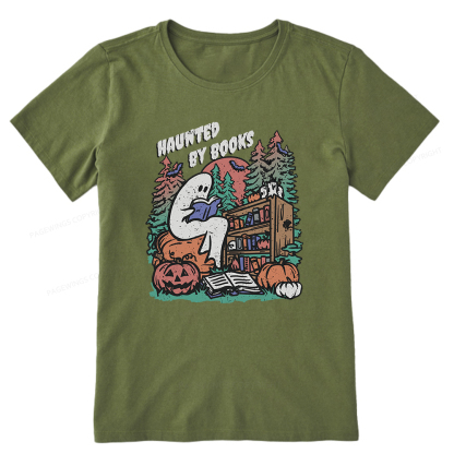 Pagewings Ghost Reading Book Halloween Unisex Classic T-shirt