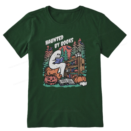 Pagewings Ghost Reading Book Halloween Unisex Classic T-shirt