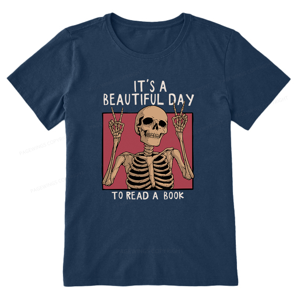 Pagewings It's A Beautiful Day To Read A Book Unisex Classic T-shirt