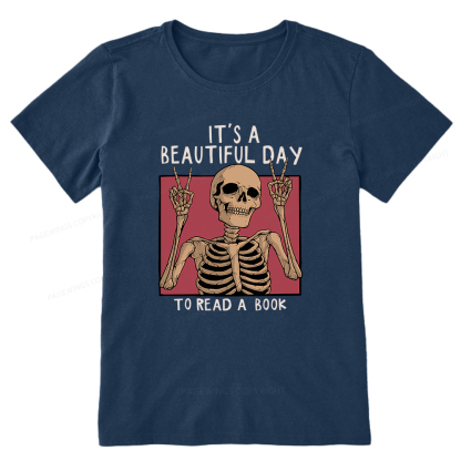 Pagewings It's A Beautiful Day To Read A Book Unisex Classic T-shirt