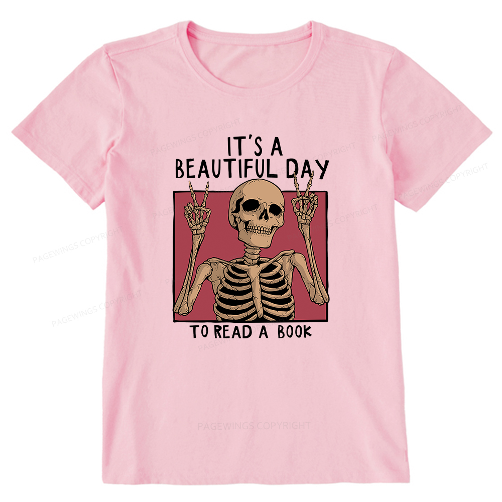 Pagewings It's A Beautiful Day To Read A Book Unisex Classic T-shirt