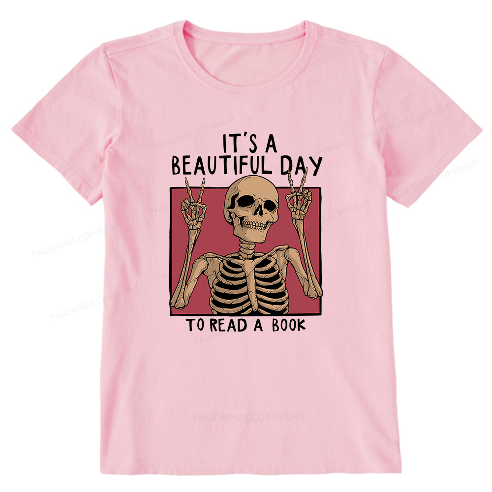 Pagewings It's A Beautiful Day To Read A Book Unisex Classic T-shirt