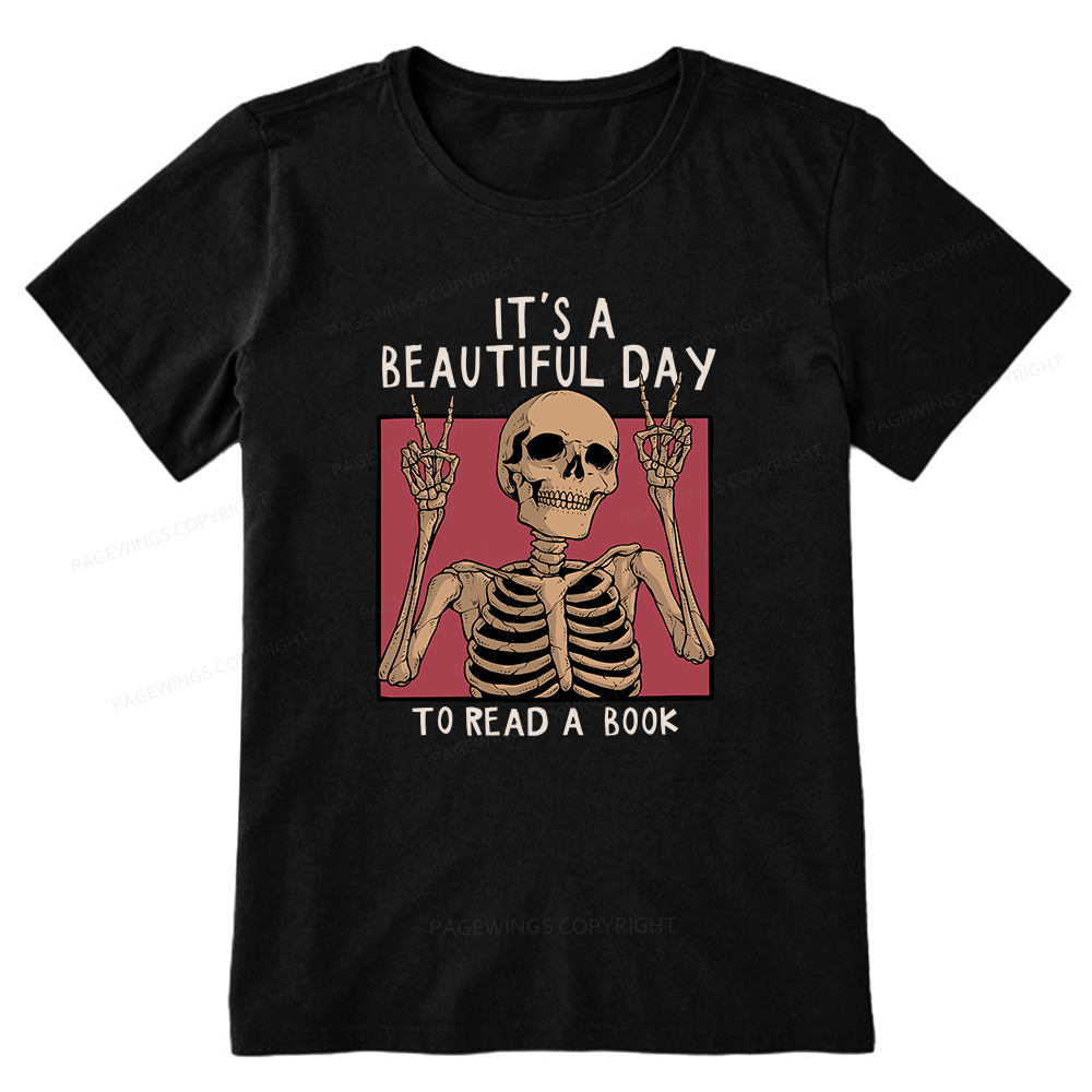 Pagewings It's A Beautiful Day To Read A Book Unisex Classic T-shirt