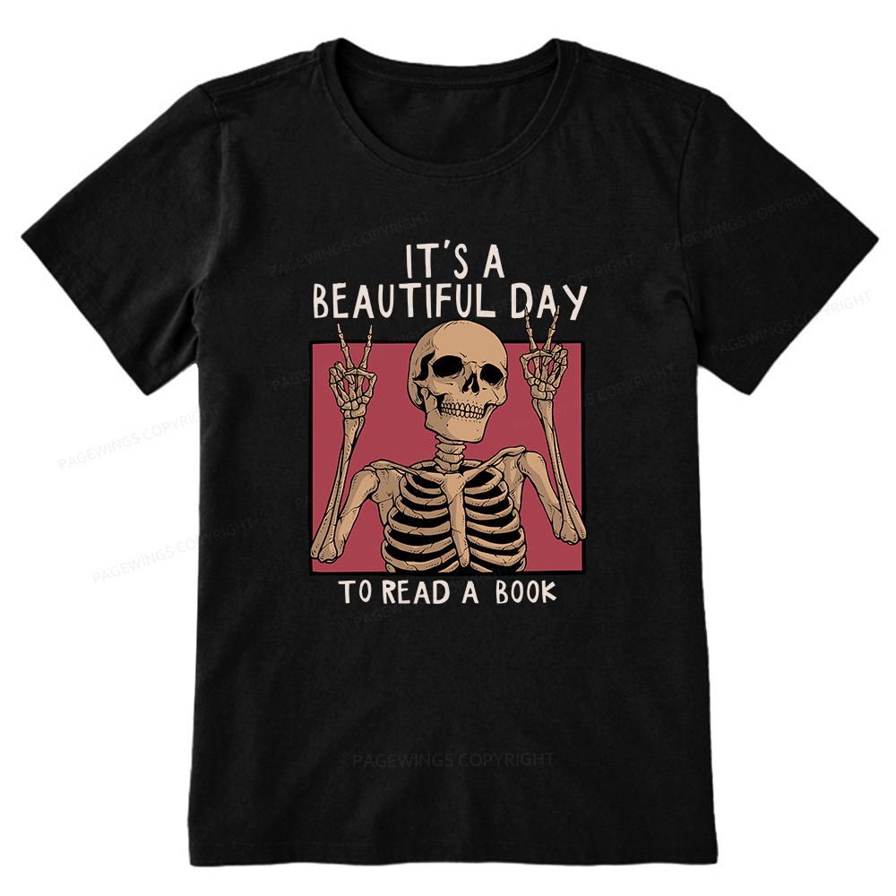 Pagewings It's A Beautiful Day To Read A Book Unisex Classic T-shirt