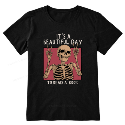 Pagewings It's A Beautiful Day To Read A Book Unisex Classic T-shirt