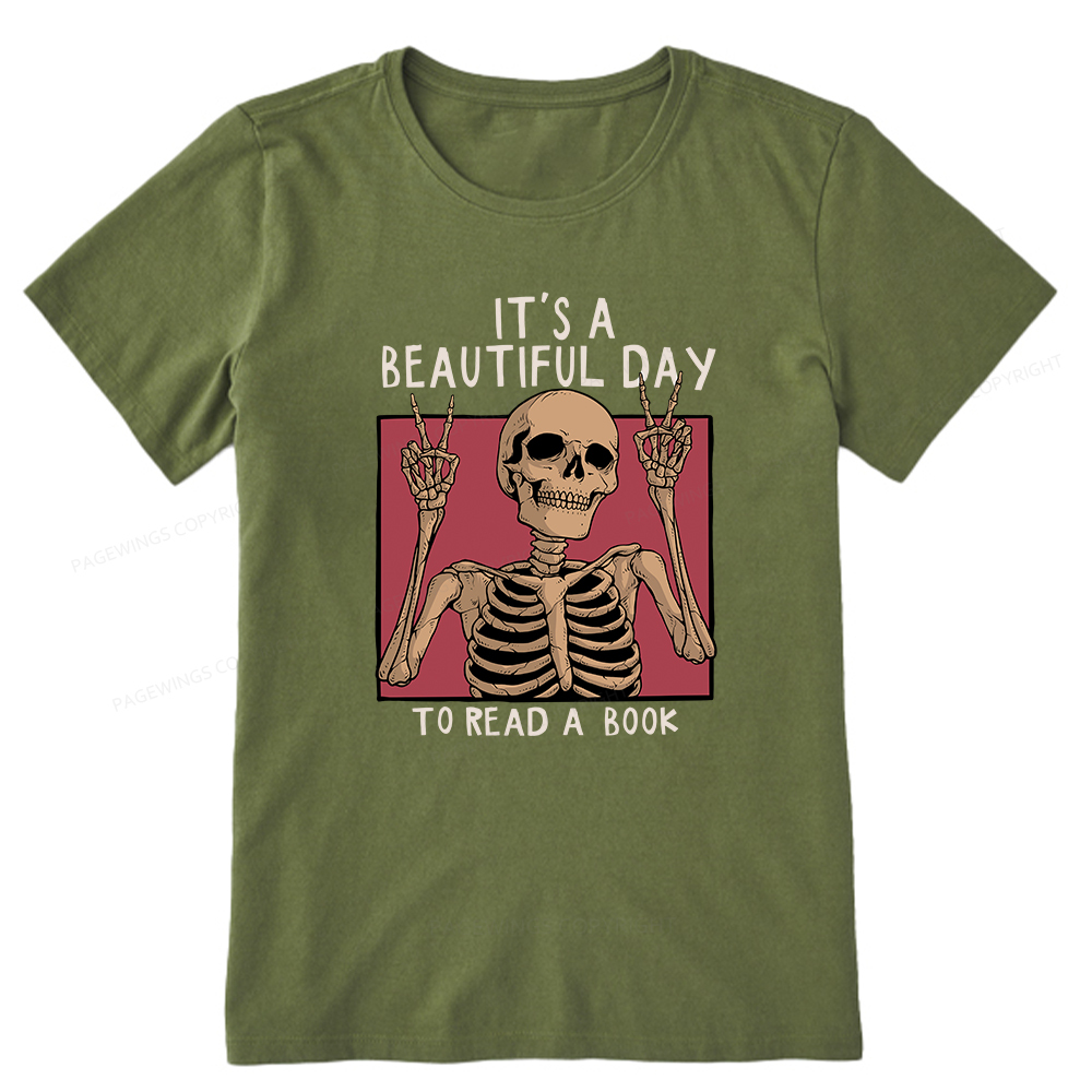 Pagewings It's A Beautiful Day To Read A Book Unisex Classic T-shirt