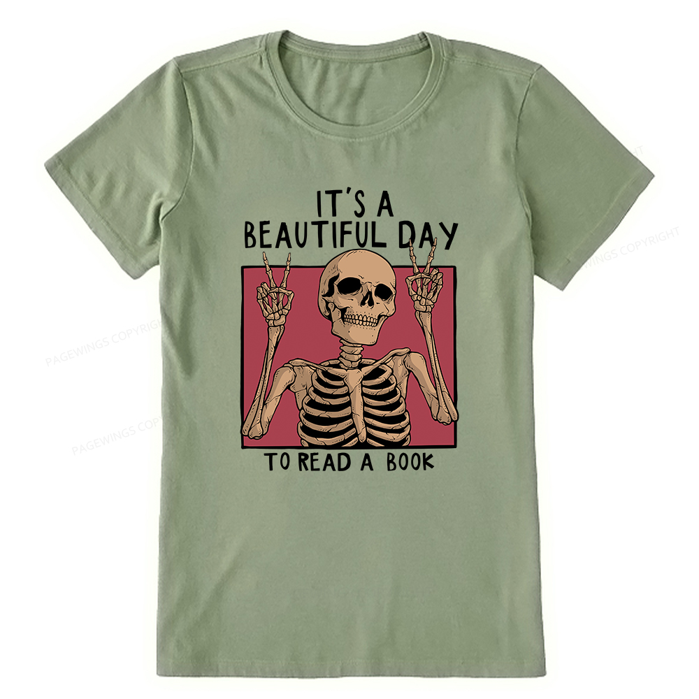 Pagewings It's A Beautiful Day To Read A Book Unisex Classic T-shirt