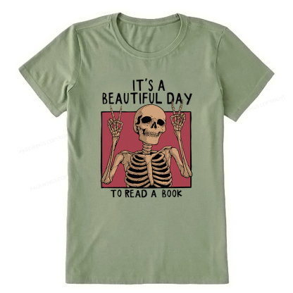Pagewings It's A Beautiful Day To Read A Book Unisex Classic T-shirt