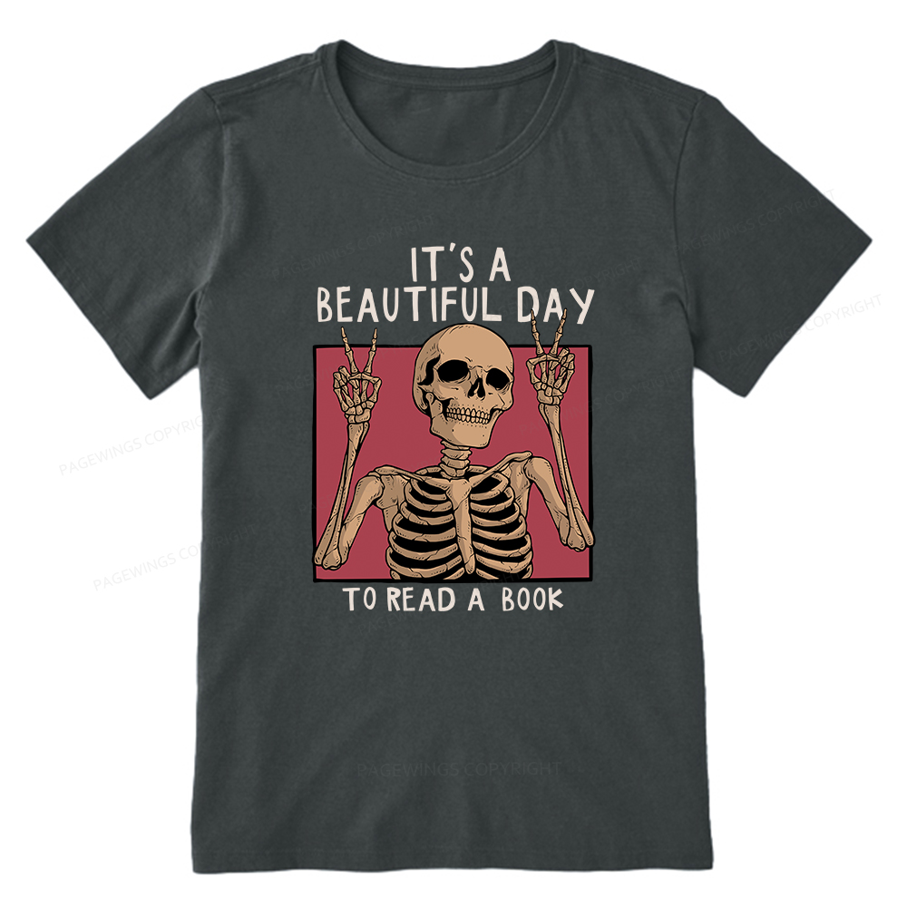 Pagewings It's A Beautiful Day To Read A Book Unisex Classic T-shirt