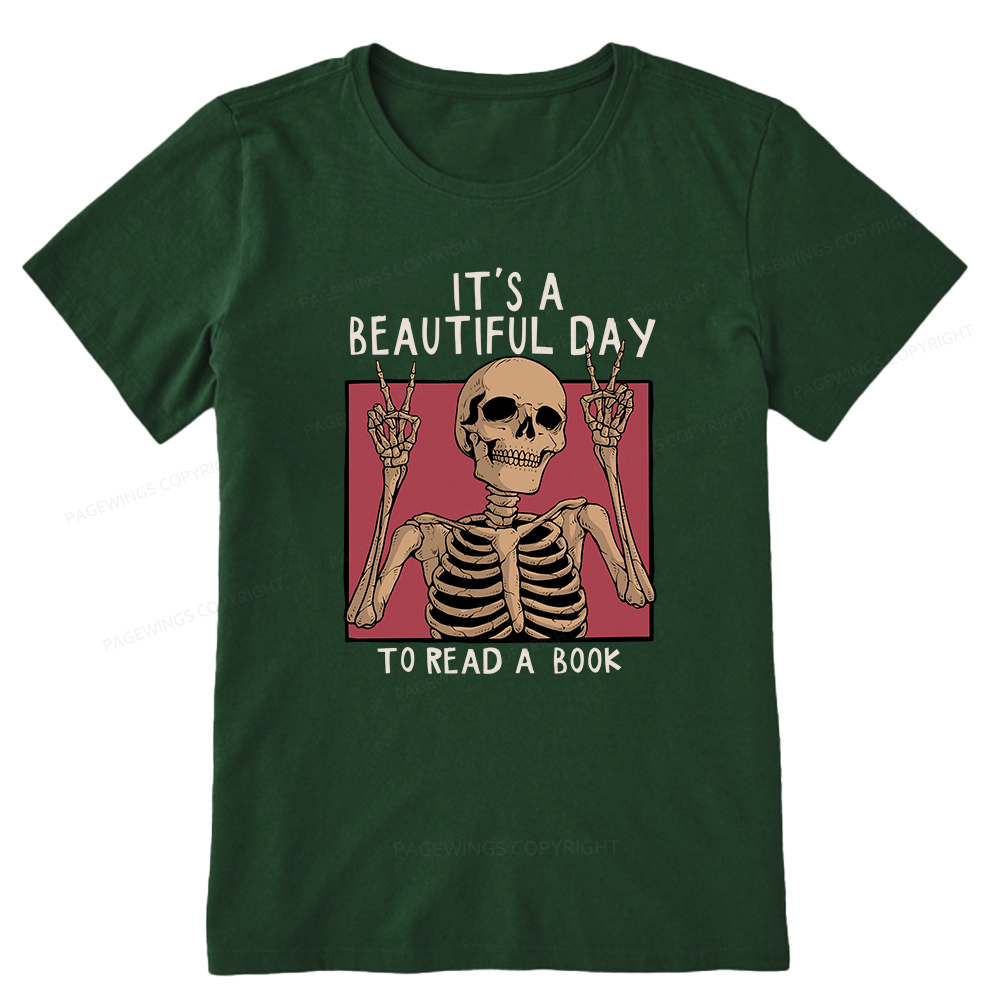 Pagewings It's A Beautiful Day To Read A Book Unisex Classic T-shirt