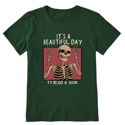 Pagewings It's A Beautiful Day To Read A Book Unisex Classic T-shirt