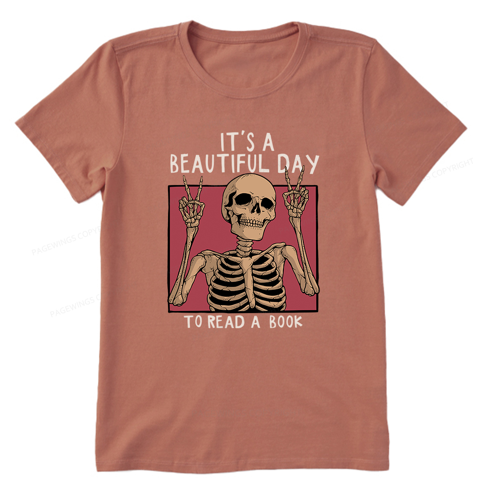 Pagewings It's A Beautiful Day To Read A Book Unisex Classic T-shirt