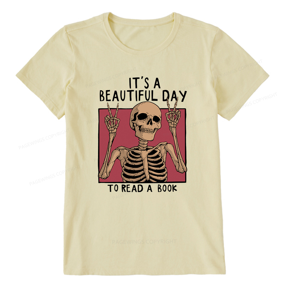 Pagewings It's A Beautiful Day To Read A Book Unisex Classic T-shirt