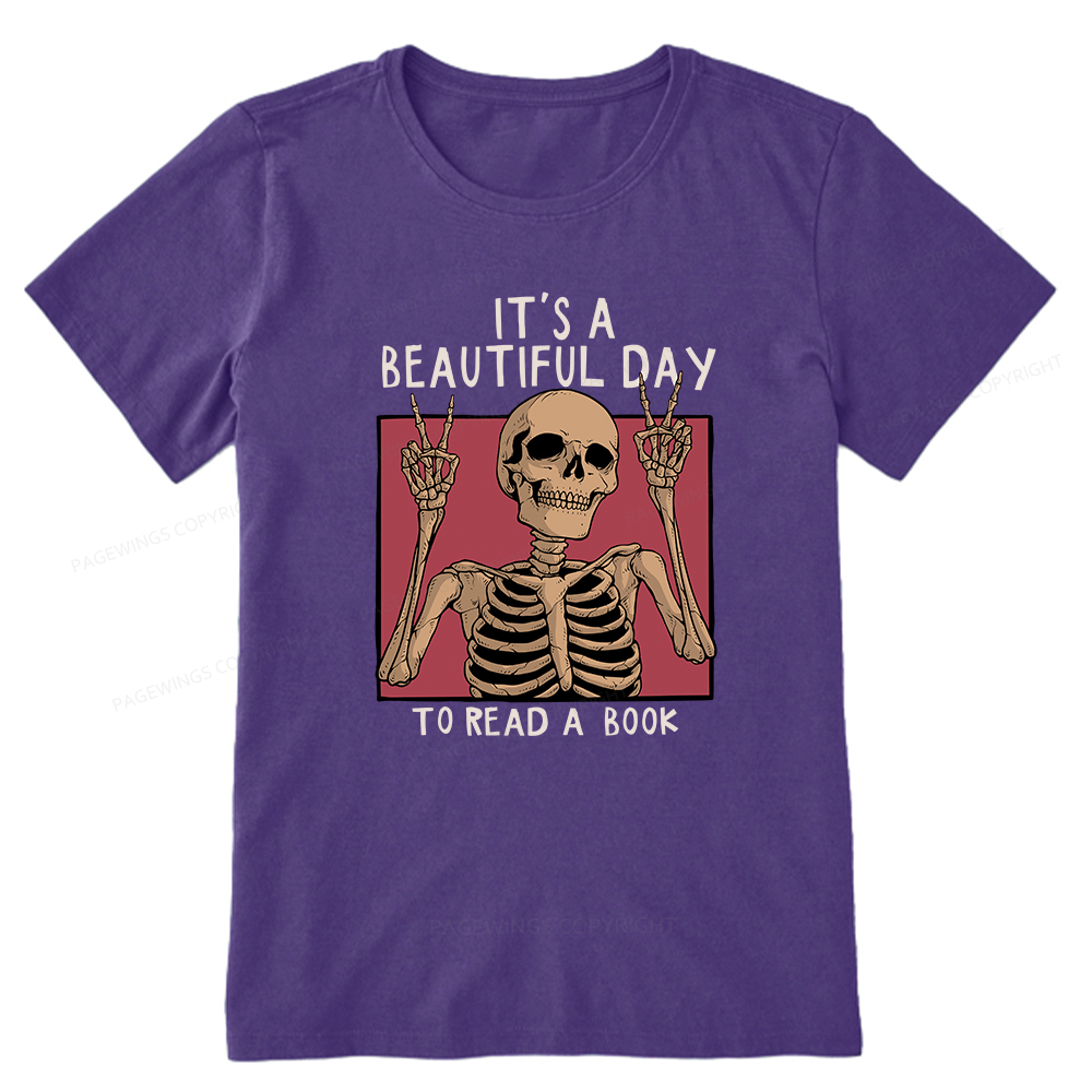 Pagewings It's A Beautiful Day To Read A Book Unisex Classic T-shirt