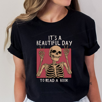 Pagewings It's A Beautiful Day To Read A Book Unisex Classic T-shirt