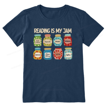 Pagewings Reading is My Jam Bookworm Unisex Classic T-shirt