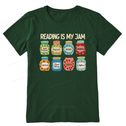 Pagewings Reading is My Jam Bookworm Unisex Classic T-shirt