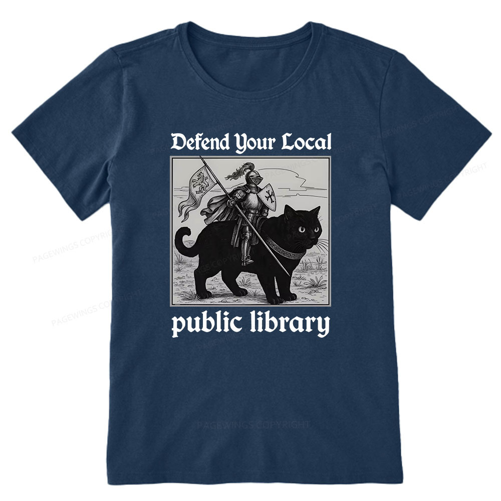 Pagewings Defend Your Local public library Unisex Classic T-shirt